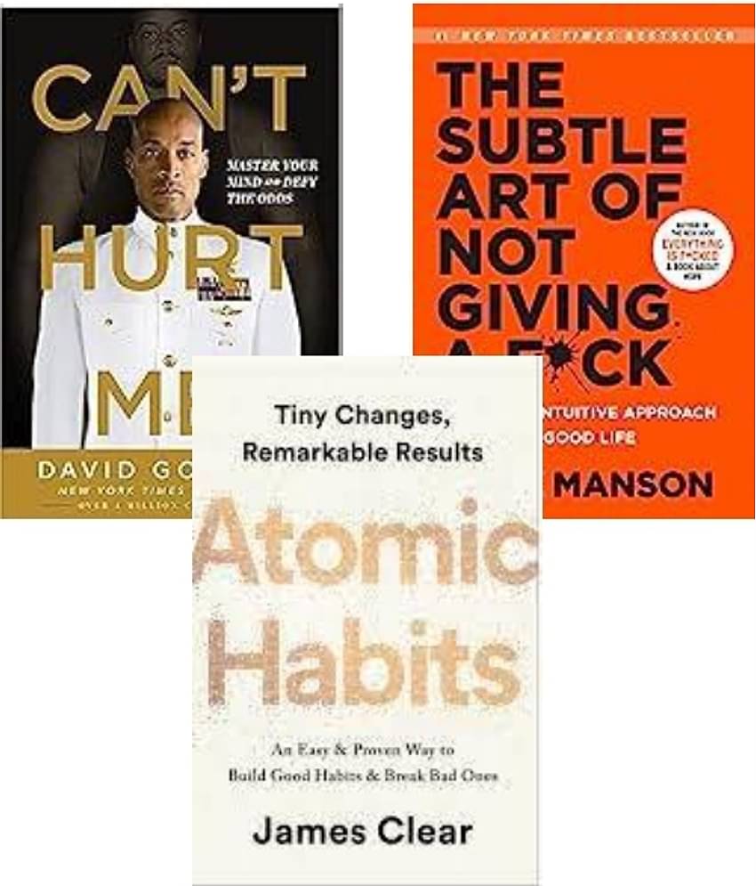 Can't Hurt Me + The Subtle Art + Atomic Habits