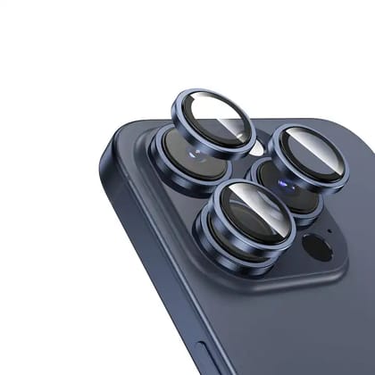 Valente Scratch resistant camera lens protector for Apple Iphone 15 Pro/ Max-Blue