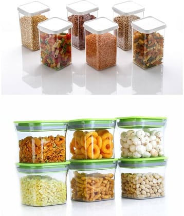 Analog kitchenware Grocery, Dal, Pasta Polyproplene Food Container Set of 12 1600 mL