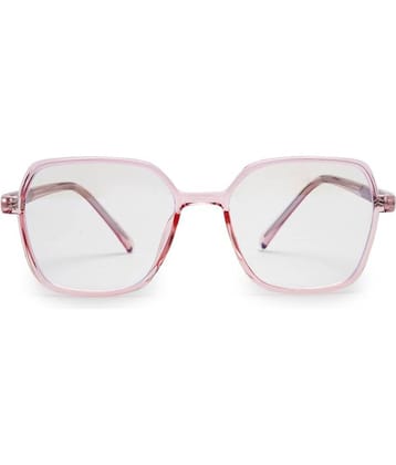 YourSpex - Pink Square Eyeglass Frame ( Pack of 1 )