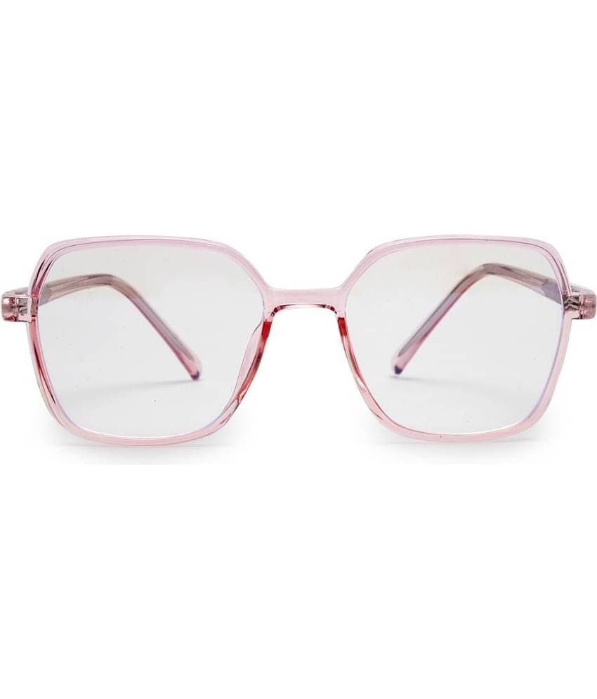 YourSpex - Pink Square Eyeglass Frame ( Pack of 1 )