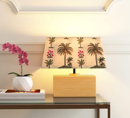 Chevron Palms Rectangle Lamp