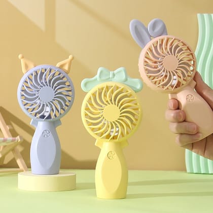 Cute Hello Kitty Design Handheld Mini Fan for Kids-Purple