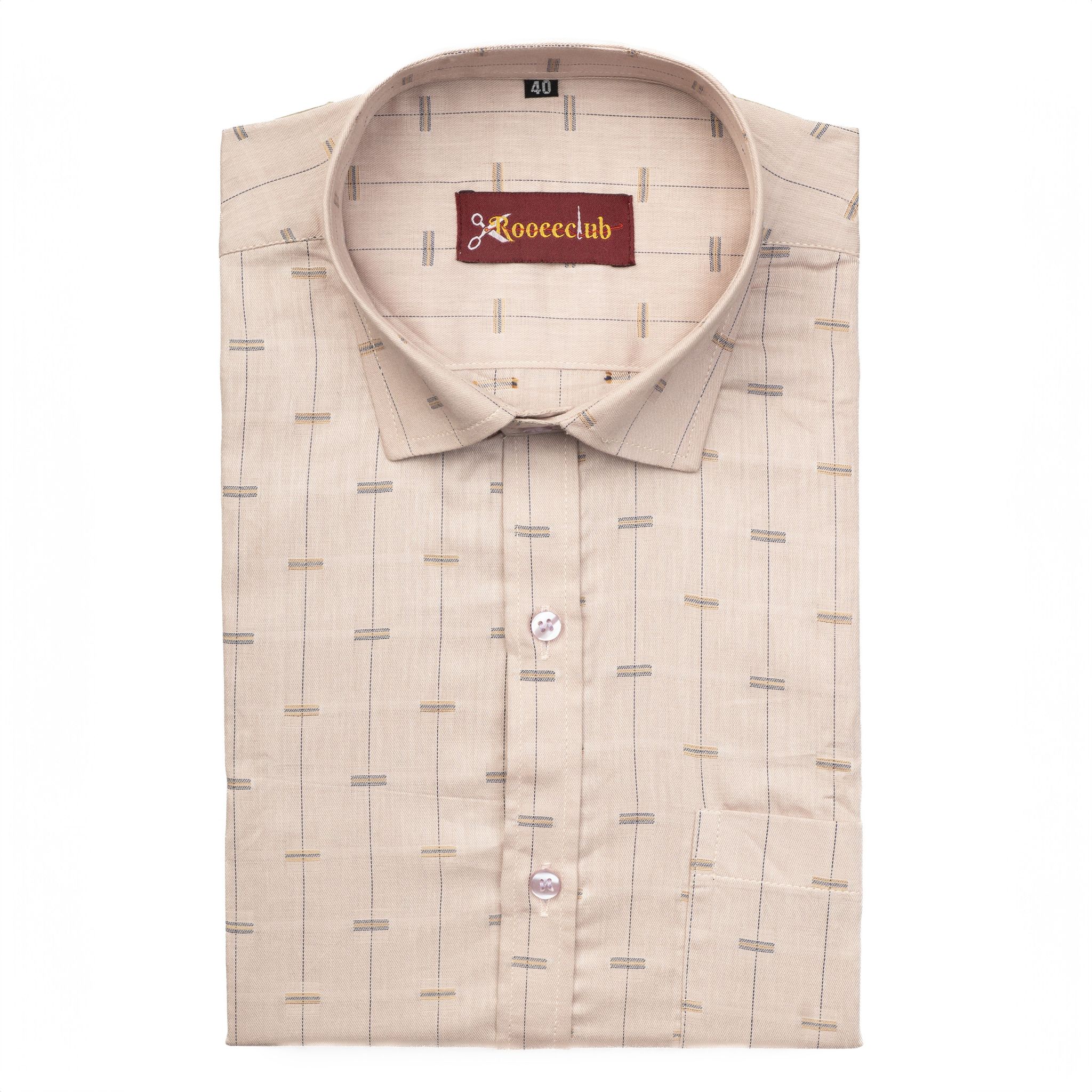 Dream Pink Lining Butta Cotton Shirts-M/38 / Full