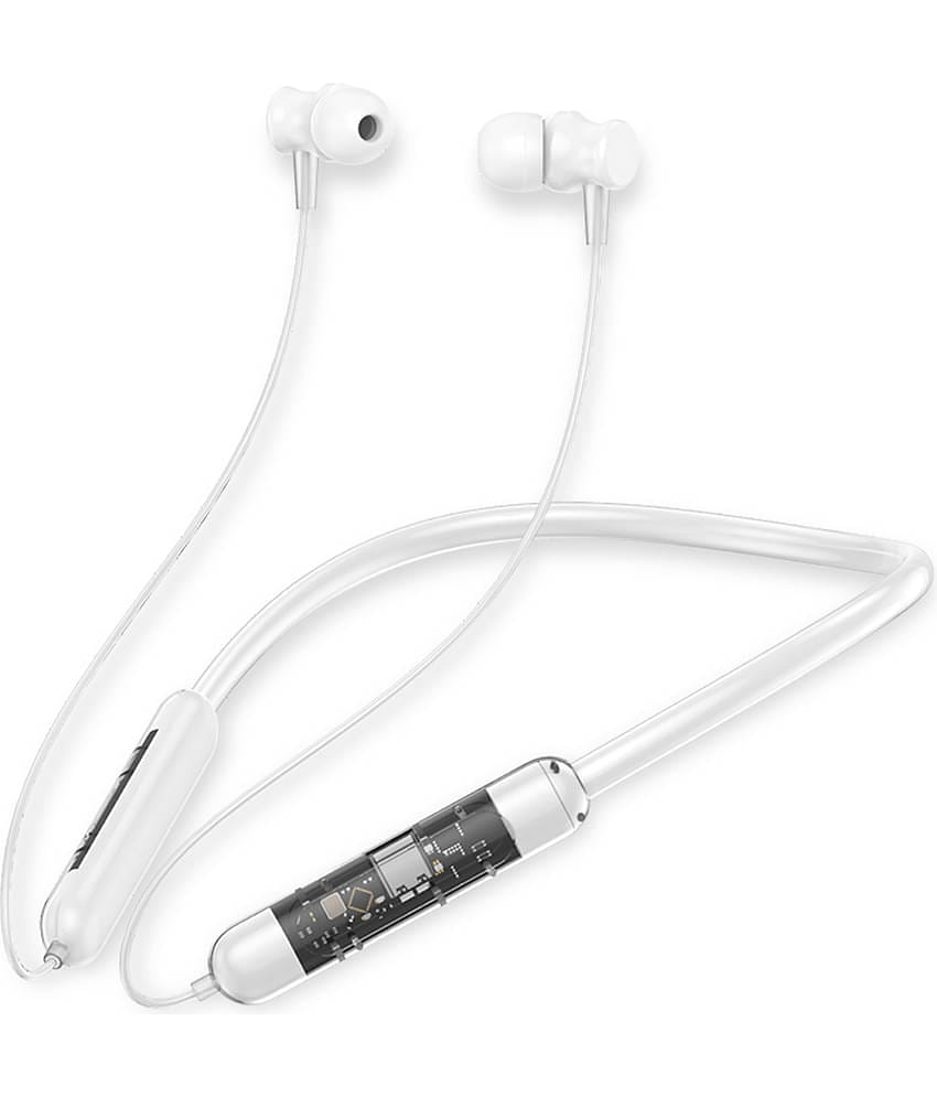 TecSox Verve300 Bluetooth Neckband | 30H Playtime | Deep Bass | Green