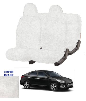 Hyundai Verna White 5 Seater Car Seat Cover