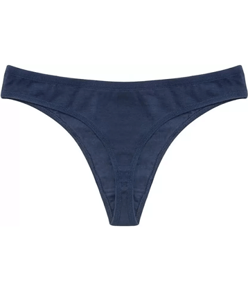 Bebron Pack of 1 Cotton Lycra Thongs For Women ( Multicolor15 )
