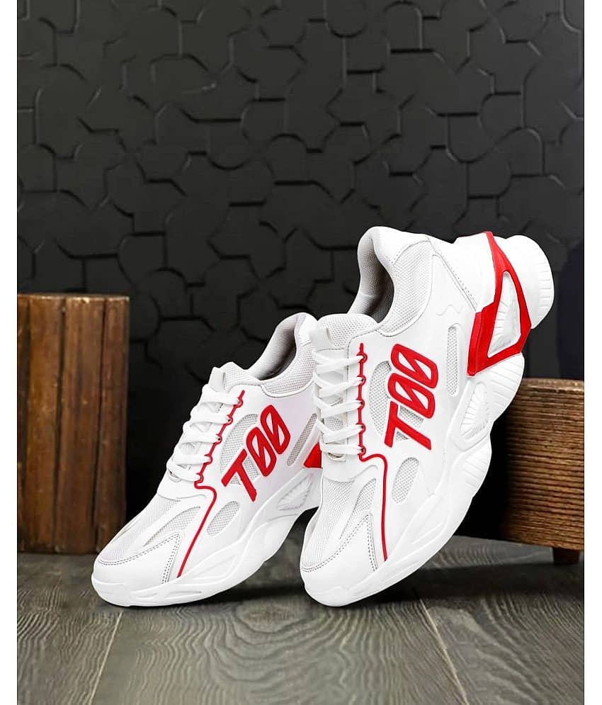 Figor Stylish/Comfortable/Running - White Men's Trekking Shoes