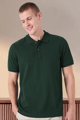 Classic Polo in Army Green-S
