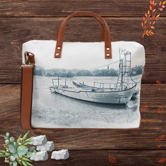 Mysteries Of The Sea Laptop Bag White