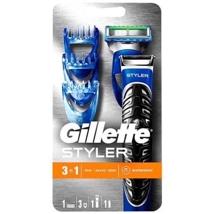 Gillette Fusion Proglide Men'S Razor Styler 3-In-1 Body Groomer And Beard Trimmer
