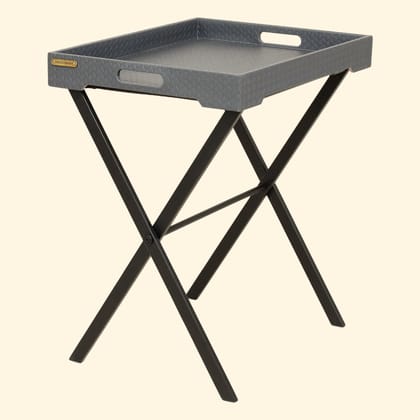 Entwine Tray On Stand Grey-Grey