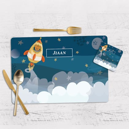 Rocket Bear Tableware Set (kids)-Flexible (matte finish) PVC Mats