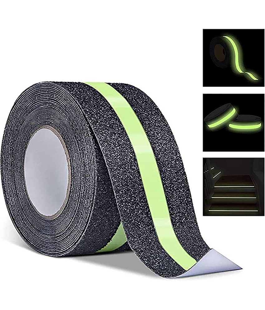 RAMDEV ENTERPRISE Black Single Sided Anti Slip Tape ( Pack of 1 )