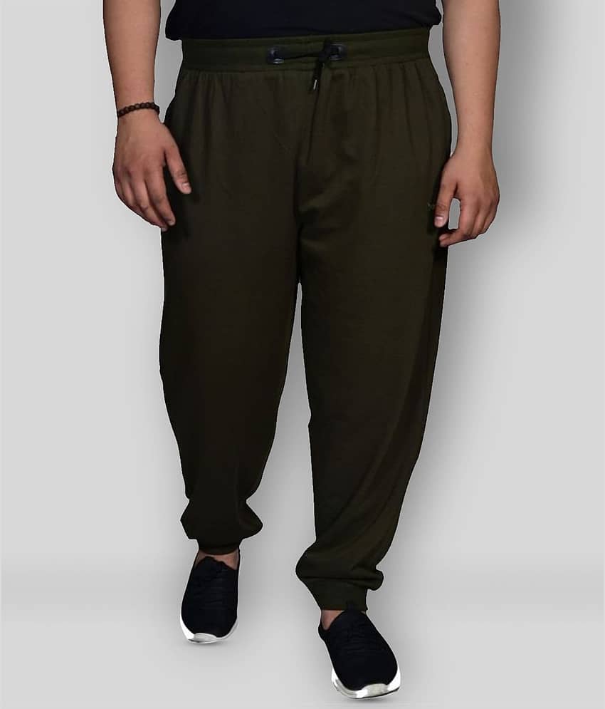 Xmex - Green Cotton Blend Men's Trackpants ( Pack of 1 )