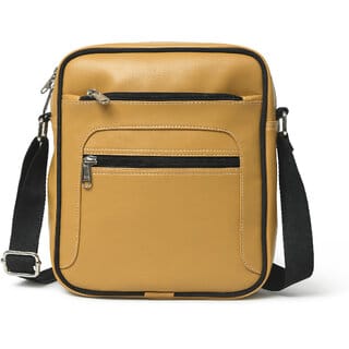 MATRICE messenger bag with yellow faux vegan leather(NE-S-0800-Yellow)