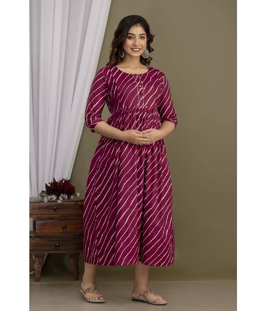 Nevisha Style Multi Color Cotton Maternity Kurta Pack of 2