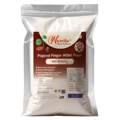 Nutriio - Popped Finger Millet flour 400 Gms (Pack of 2)