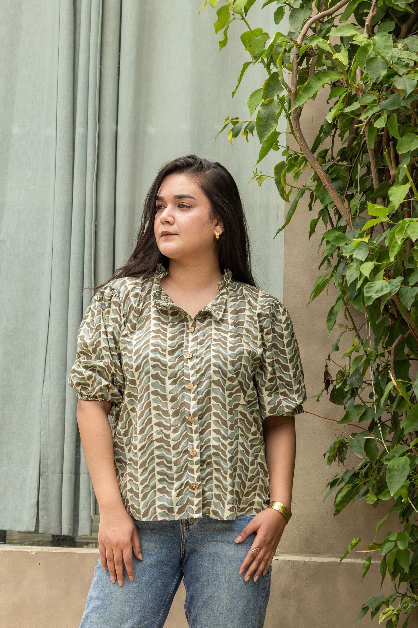 Summer Breeze Green Top-XS