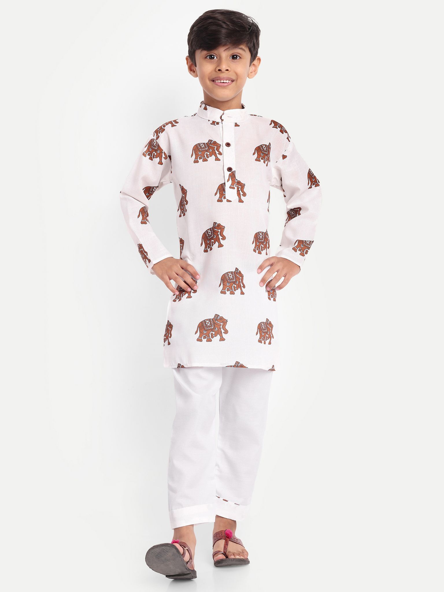 Kurta Pyjama Set _ Multicolor