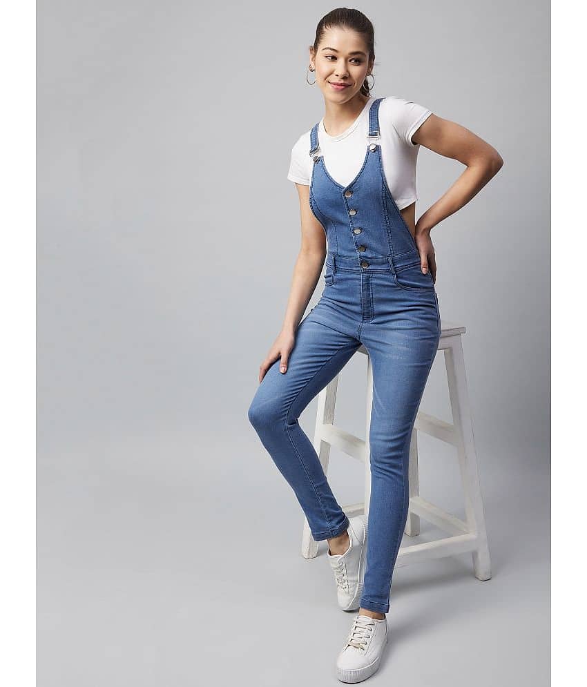 StyleStone Blue Denim Casual Pants - Single