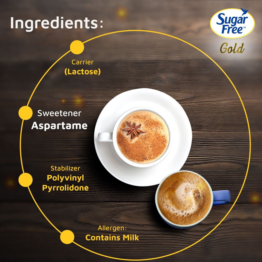 Sugar Free Gold, 25 Sachet India’s No.1 Sweetner| Sweet like Sugar with Low Calories| Scientifically Proven & Tested