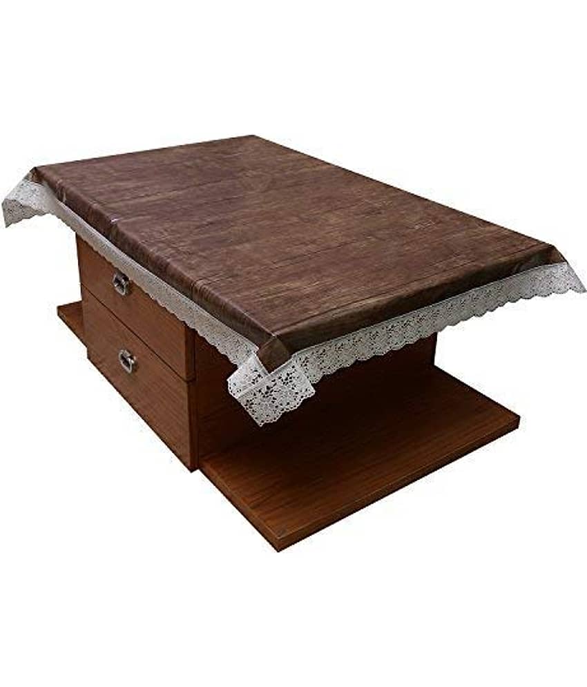 CreadCraft Printed PVC 4 Seater Rectangle Table Cover ( 150 x 105 ) cm Pack of 1 Multi