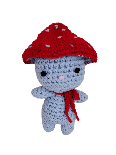 Mushroom Boy Crochet Stuffed Toy