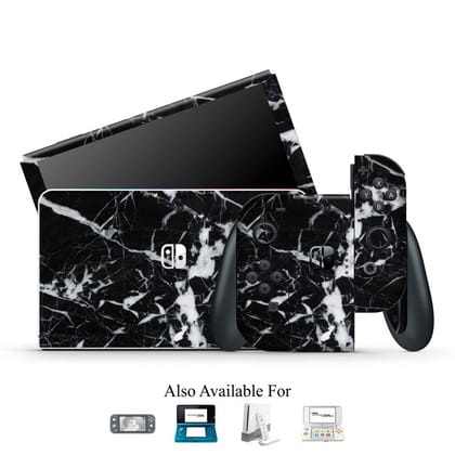 Black Marble Nintendo Skin Black Marble Nintendo Skin - Default Title
