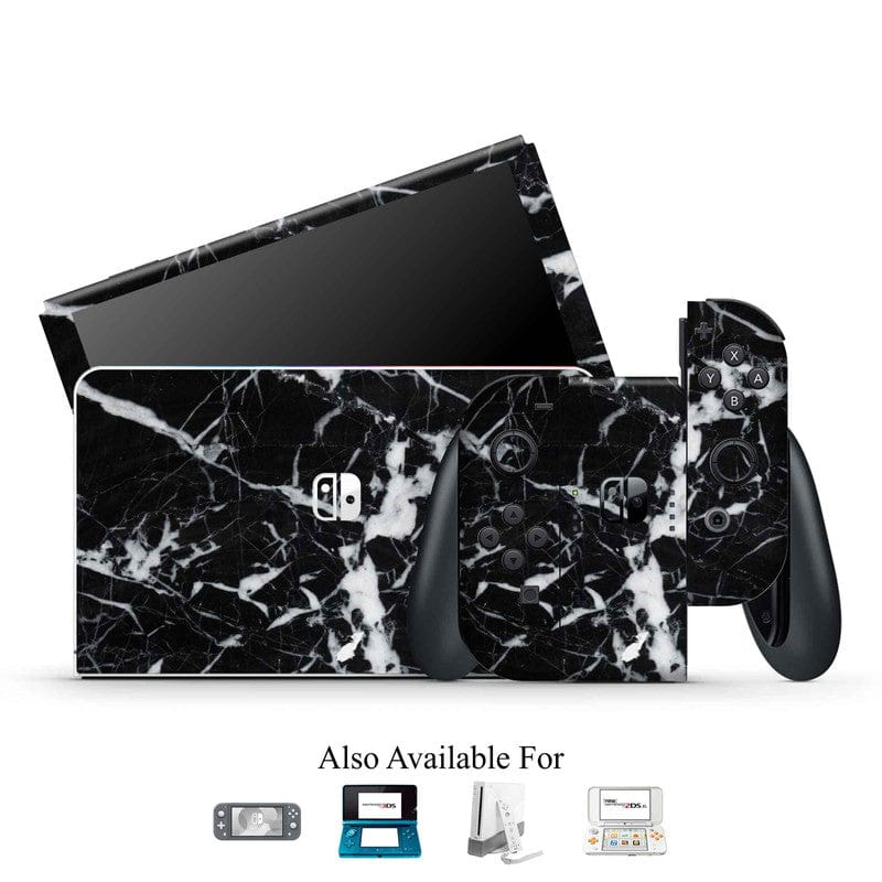 Black Marble Nintendo Skin Black Marble Nintendo Skin - Default Title