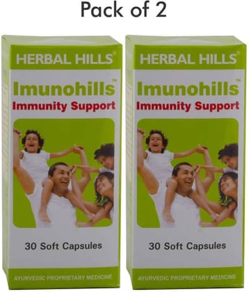 Herbal Hills Imunohills 30 Capsule - Pack of 2 Capsule 1 mg