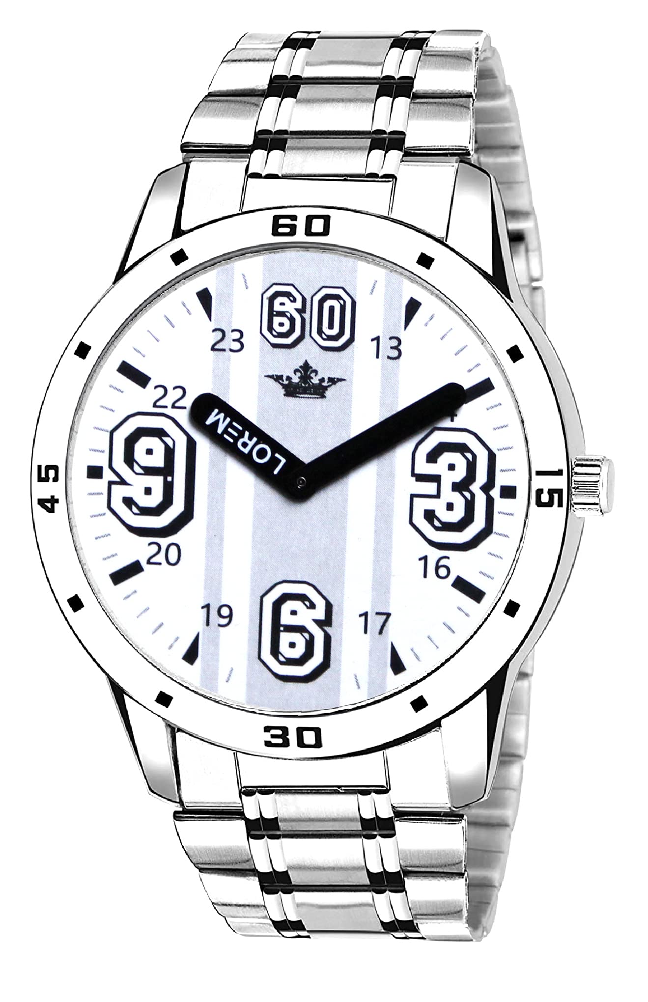 LOREM White Professional Look Analog Watch for Men LR111-UF