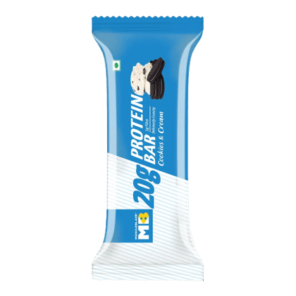 MuscleBlaze 20 g Protein Bar, Cookies & Cream