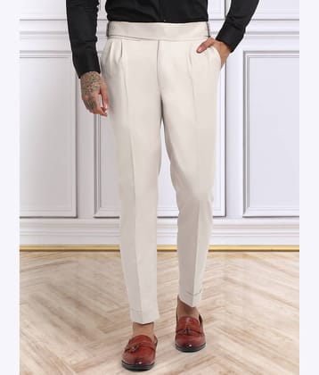 Klotthe Slim Men's Formal Trouser - Cream ( Pack of 1 )