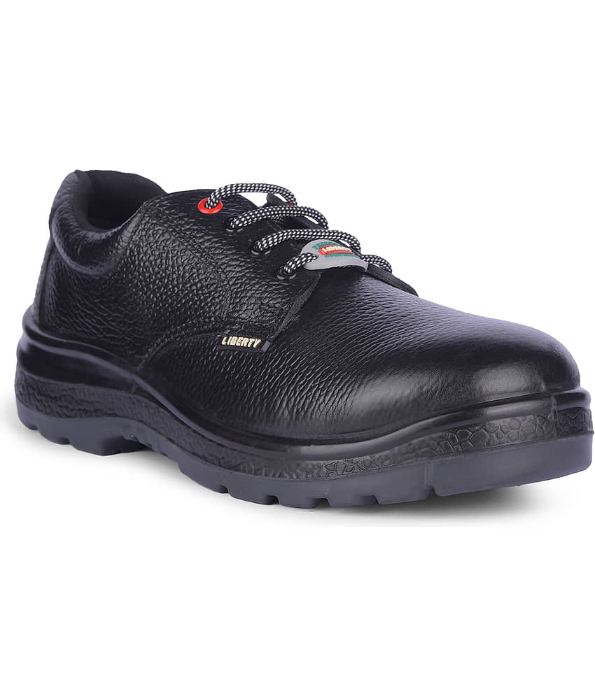 Liberty Derby Black Safety Shoes