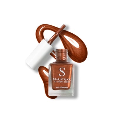 StarStruck by Sunny Leone - Bronze Beauty - Metallic Nail Polish | High-Impact Shine, Chip-Resistant & Quick Dry