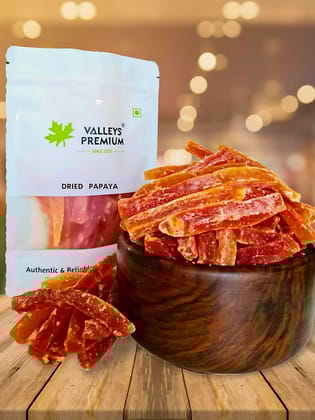 Valleys Premium Dehydrated And Sun Dried Papaya 400 Grams