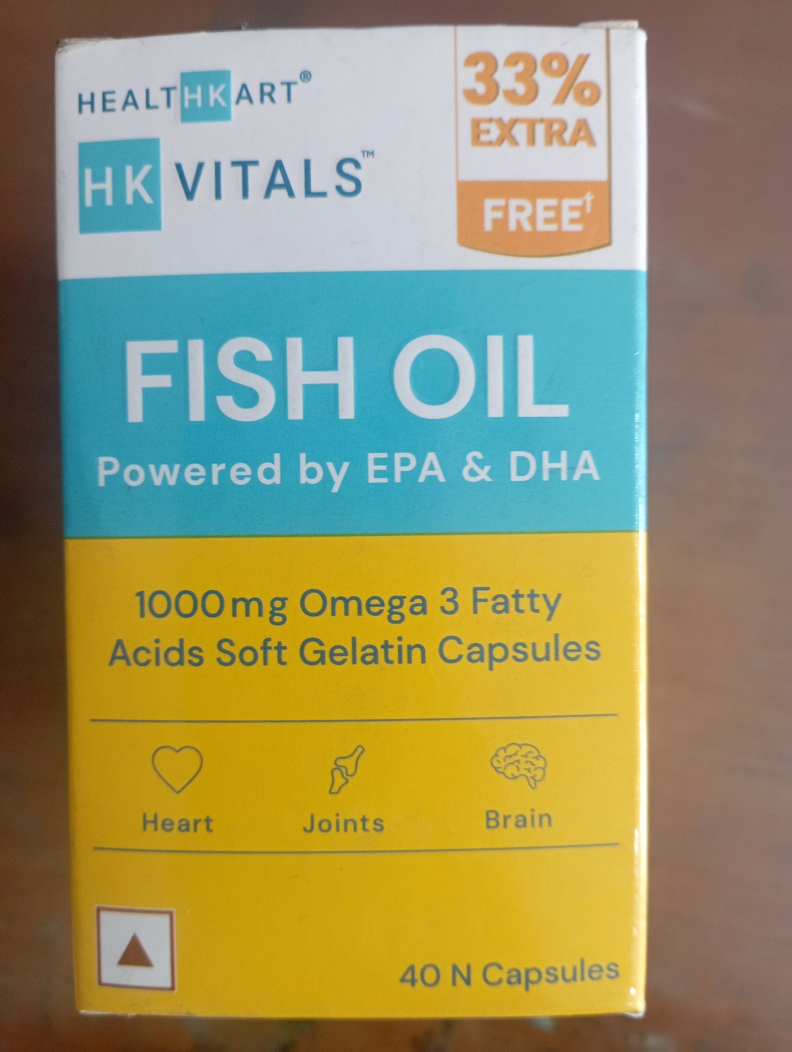 HK vitals fish oil powered by epa & dha 40n acids soft gelatin capsules 