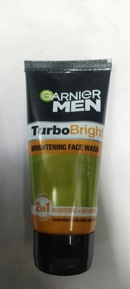 Garnier Men Turbobright Brightening face wash 2in1 ightening + refres Garnier Men Turbobright Brightening face wash 2in1 ightening + refres