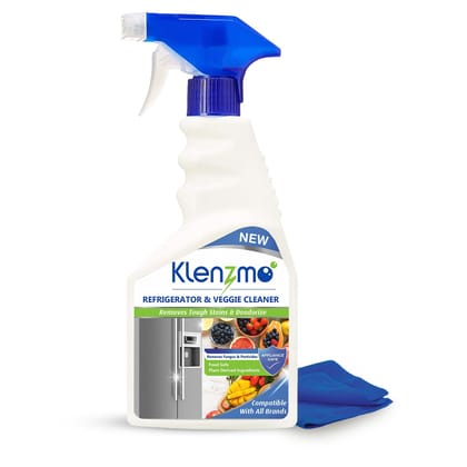 Refrigerator & Freezer Cleaner, Veggie Wash 500ml With Microfiber cloth 30x30cm