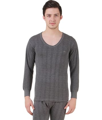 Hap Kings Pack of 1 Cotton Blend Thermal Tops For Men's ( Grey )