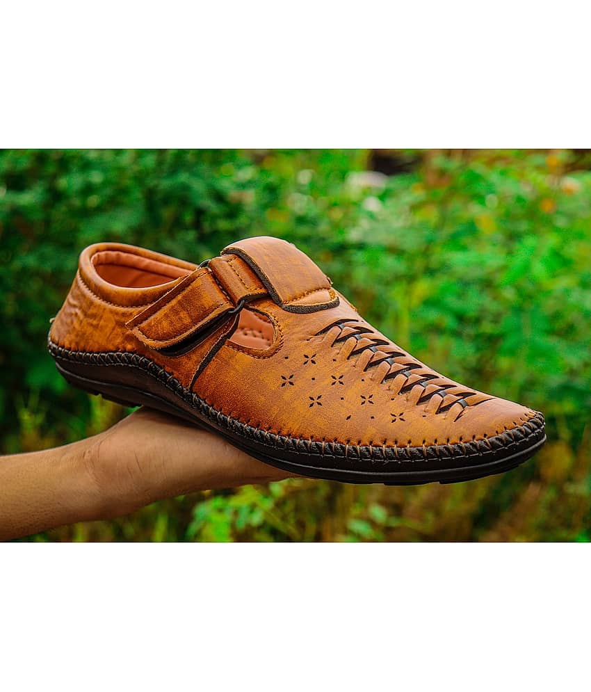 Akiko - Coffee Men's Sandals