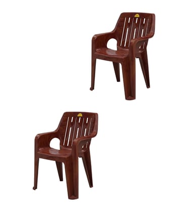 Supreme Furniture Hector Plastic Armless Stylish Chair Suitable for Home, Office, Hotel, Resort, Restaurant, Indoor and Outdoor