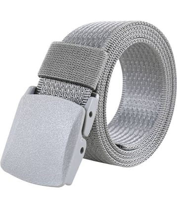 Edifier - Grey Melange Nylon Men's Casual Belt ( Pack of 1 )