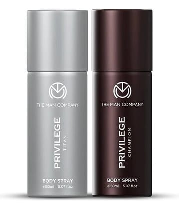 The Man Company Privilege Titan & Champion Deodorant Spray for Men 150 ml ( Pack of 2 )