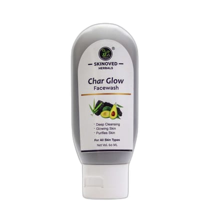 Skinoved Herbals Char Glow Face Wash 60 Ml