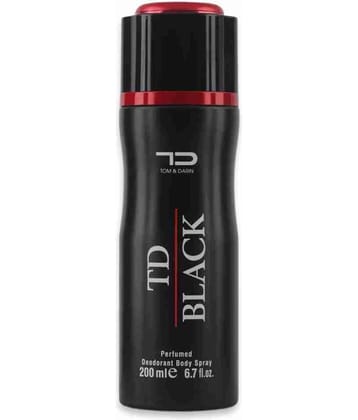 PasCom TD BLACK Body Spray Deodorant Spray for Men 200 ml ( Pack of 1 )