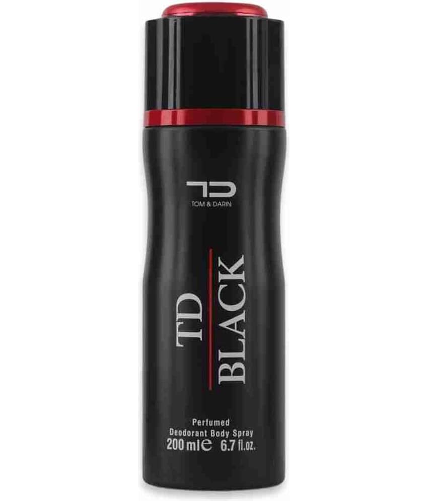PasCom TD BLACK Body Spray Deodorant Spray for Men 200 ml ( Pack of 1 )