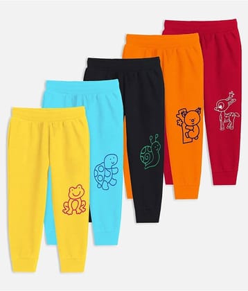 Trampoline Pack of 5 Boys Cotton Blend Trackpant ( Multicolor 7 )