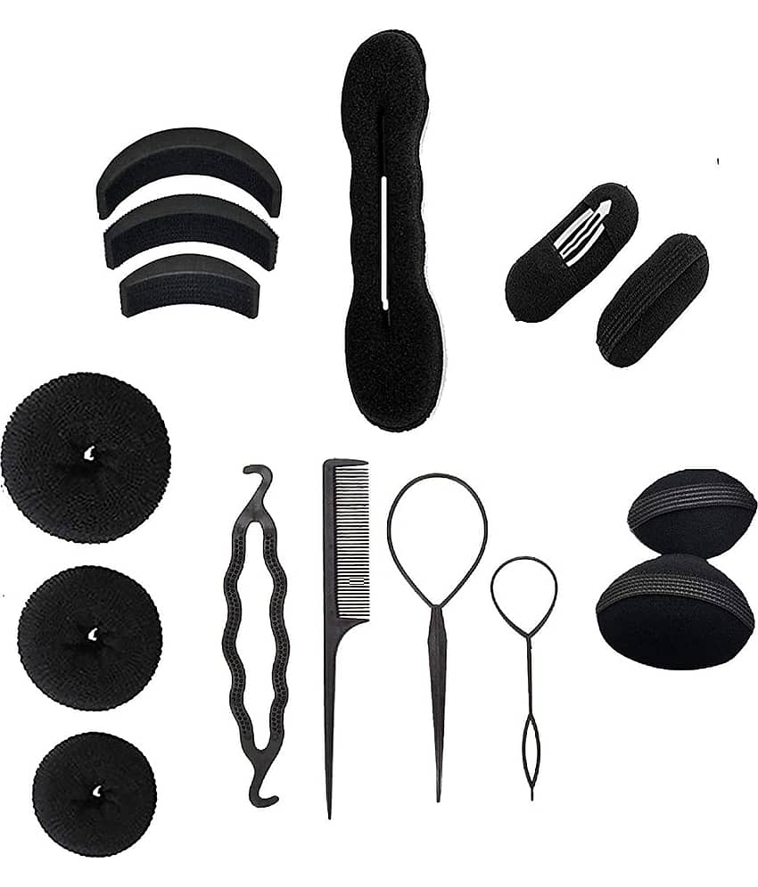 mahek accessories Hair Bun Maker Combo Styler | Pack of 10